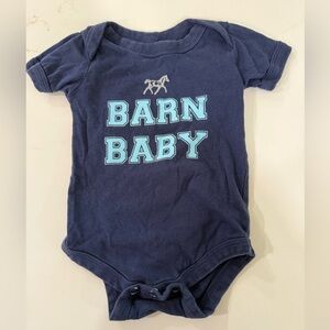 Barn baby horse onesie